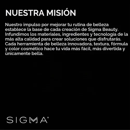 Vista 6 de Sigma - set de maquillaje de ojos, set de maquillaje básico - incluye 7 pinceles. Fibras sintéticas SigmaTech con asas impermeables