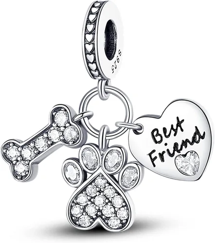 Vista 37 de Animal Charm 925 Sterling Silver Openwork Bead for Charm Bracelets and Necklaces,Jewelry Gifts Women