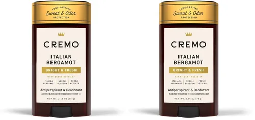 Vista 12 de Cremo Antitranspirante y desodorante de vainilla cascada para hombres, protección contra el sudor y el olor de 48 horas, 2.65 onzas