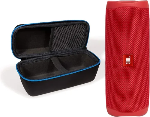 Vista 11 de JBL Flip 5 - Parlante portátil inalámbrico Bluetooth impermeable con estuche rígido protector divvi!. Negro