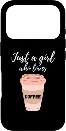 Vista 30 de Just A Girl Who Loves Coffee Funny Java Lover Design Cute Case for iPhone 16