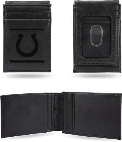 Vista 10 de Rico Industries Billeteras grabadas con láser de Indianapolis Colts de la NFL, Indianapolis Colts, Trifold
