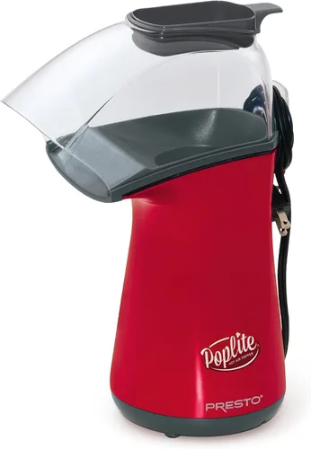 Vista 12 de Presto 04867 Poplite Plus Hot Air Popcorn Popper - Taza Medidora Incorporada + Derrite Mantequilla, Fácil de Limpiar, Enrollador de Cable