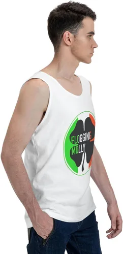 Vista 5 de SKYJUNOJN Man Muscle Tank Tops T Shirt Fashion Music Festival Sleeveless T Shirt