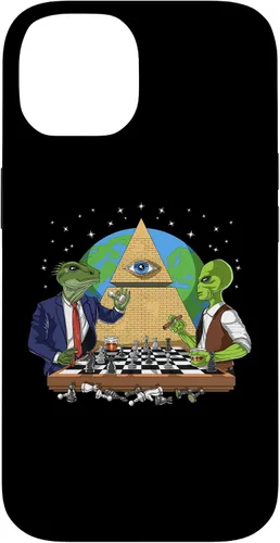 Vista 4 de Funda para iPhone 14 Pro Alien Illuminati Conspiracy Theory All Seeing Eye Aliens