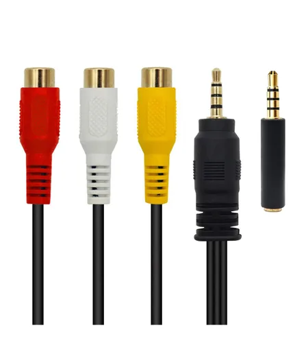 Vista 13 de QiCheng&LYS Cable de video RCA a RCA AV, 3RCA macho a 3RCA macho, cable AUX de audio estéreo para teléfonos inteligentes, MP3, tabletas, altavoces