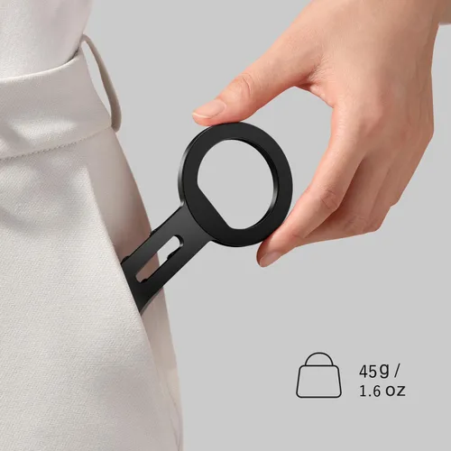 Vista 6 de elitehood Soporte para trípode Magsafe de aluminio, soporte de teléfono compacto para trípode con placa de liberación rápida Arca Swiss y adaptador