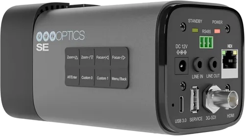 Vista 4 de PTZOptics Cámara profesional Studio SE, 1080p, NDI HX3, zoom 12X/20X, HDMI, SDI, USB, salida IP (20X, gris)