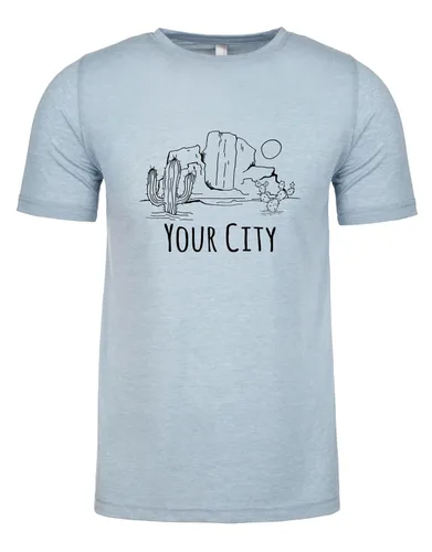 Vista 8 de I'd Hike That, Graphic Men's Tee, Funny T Shirt, Shirts with Sayings, Stonewash Blue or Sage (XL, Stonewash Blue)