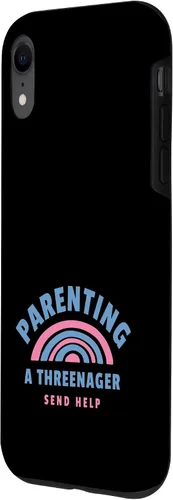 Vista 2 de Threenager Parenting 3 Year Old Kid Case for iPhone XR