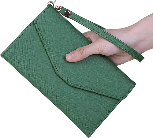 Vista 3 de Zoppen - Billetera y porta pasaporte y documentos de viaje Ver5 para mujer con bloqueo Rfid y correa para la muñeca