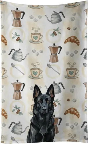 Vista 264 de Caroline's Treasures Afghan Hound - Toalla de cocina para barra de café, terciopelo frontal y lazo de algodón, lavable a máquina Sabueso afgano
