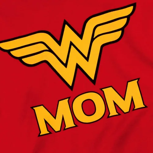 Vista 3 de Camiseta y pegatinas para el Día de la Madre Wonder Woman Wonder Mom