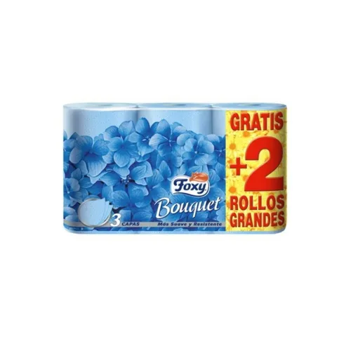 Vista 3 de Papel Higiénico Foxy Bouquet 3 capas 6 Piezas