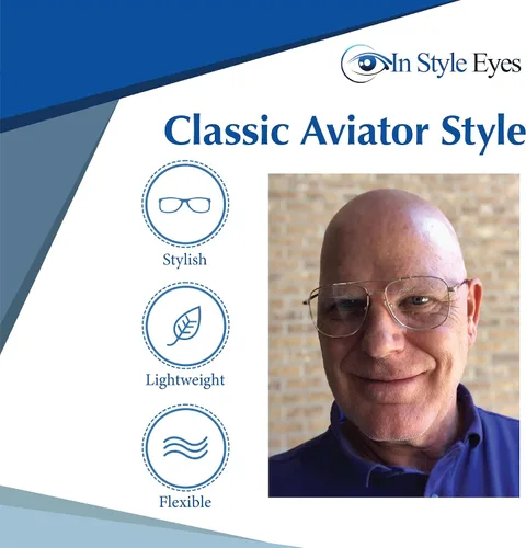 Vista 5 de In Style Eyes Just Chillin' Aviator - Gafas de lectura bifocales