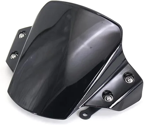 Vista 3 de Nueva motocicleta MT09 Touring Sports parabrisas w/kit de soporte deflector para Yamaha MT-09 MT 09 mt09 2021 2022 2023 (negro)