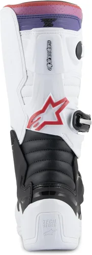 Vista 4 de Alpinestars Botas Tech 7S Unisex Juveniles Blanco/Negro/Arco Iris