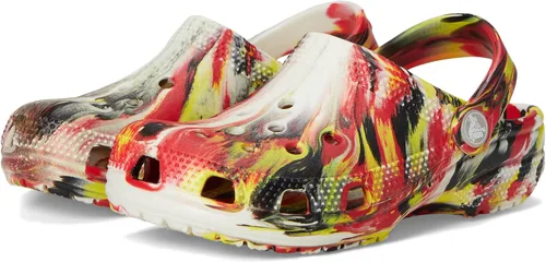 Vista 32 de Crocs - Zuecos clásicos para niños, diseño de teñido anudado jaspeado