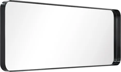 Vista 20 de Empire Art Direct Espejo de pared rectangular de acero inoxidable dorado ultra cepillado, espejo para baño, dormitorio, sala de estar, listo