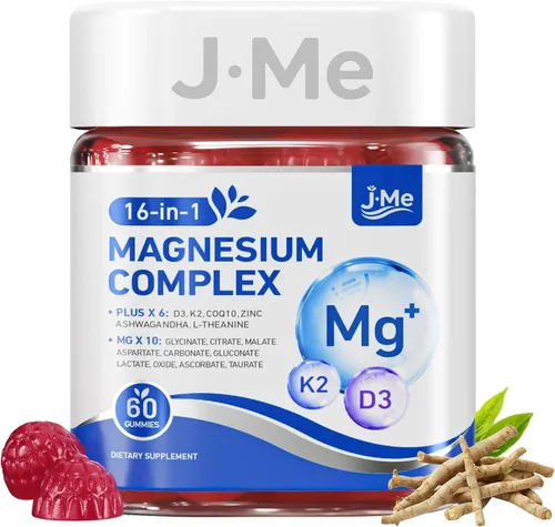 Vista 12 de Complejo de magnesio para mujeres y hombres, gomitas complejas de magnesio