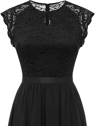 Vista 137 de Dressystar - Vestido de dama de honor, sin mangas, con cuello en V, para fiesta de boda