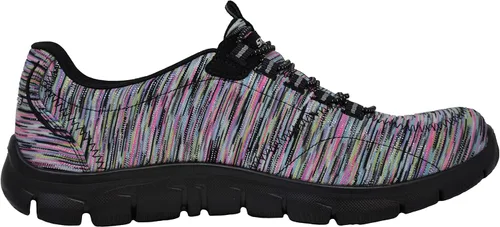 Vista 6 de Skechers Women 's Empire Juego en bungee Slip On Sneaker negro
