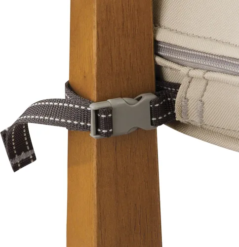 Vista 4 de Classic Accessories - Funda de cojín Montlake para banca de patio, Beige antiguo
