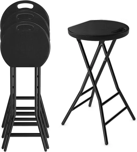 Vista 11 de 5Rcom Taburetes Plegables, Paquete de 1 Taburetes Portátiles con Asa, Taburete Plegable para Adultos con Patas de Marco de Acero Resistente