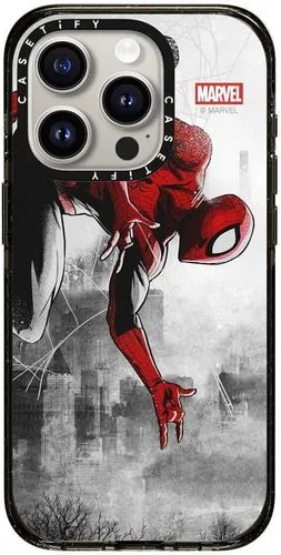 Vista 166 de CASETiFY Funda para iPhone Air, compatible con MagSafe Marvel VS CoLab Protección contra caídas de grado militar 4x de 8.2 pies Funda Capitán