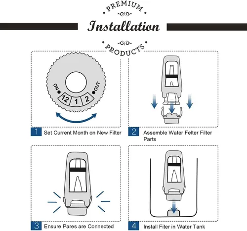 Vista 8 de Paquete de 2 filtros de agua de repuesto compatibles con Breville Sage Claro Swiss para máquina de café espresso Oracle Barista Bambino