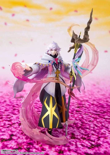 Vista 2 de TAMASHII NATIONS - Fate/Grand Order - Frente Demoníaco Absoluto: Babylonia - Merlín El mago de las flores, Bandai Spirits FiguartsZERO Estatua