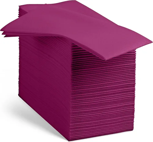 Vista 19 de 100 servilletas de papel de color beige con tacto de lino, suaves y absorbentes, para cocina, fiesta, boda, baño o cualquier ocasión (paquete de 100)