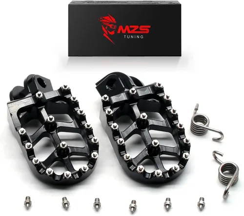 Vista 14 de MZS Estriberas eléctricas para motocross compatibles con X3 XXX MX3 MX4 MX5, estriberas Ebike MX más anchas reposapiés resto pedal CNC aluminio negro