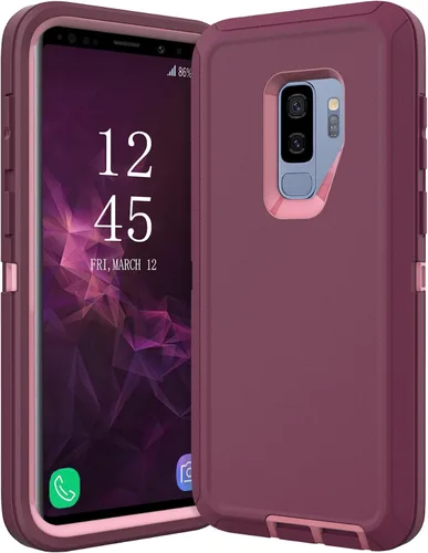 Vista 10 de Funda protectora a prueba de golpes para Samsung Galaxy S9 Plus, 6.2 pulgadas (negro)