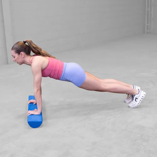 Vista 2 de Body-Solid Tools - Rodillo de espuma medio – Ideal para terapia física, ejercicio y entrenamiento de equilibrio, 1/2 rodillo de espuma de diseño