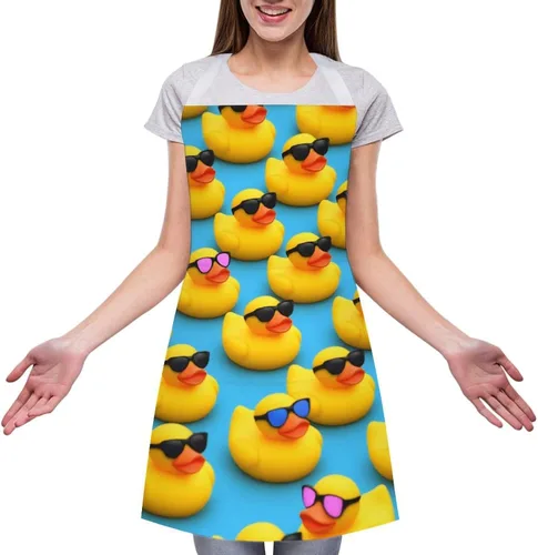 Vista 16 de Delantal ligero para mujer con bolsillo, resistente al agua a la moda para cocinar en casa Color (952)
