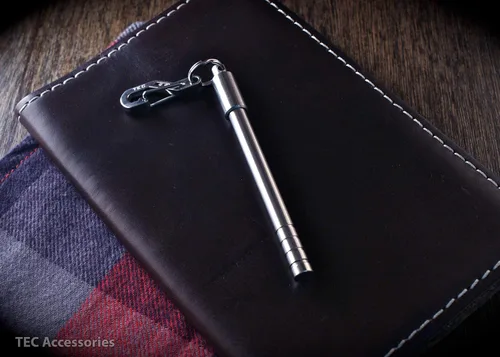 Vista 7 de TEC Accessories PicoPen - Minibolígrafo de acero inoxidable con llavero magnético