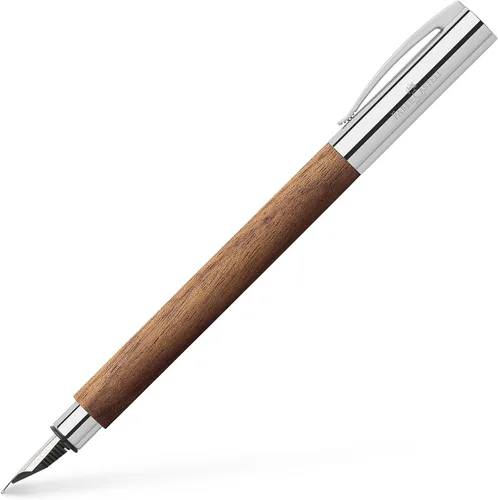 Vista 5 de Faber-Castell Ambition - Pluma estilográfica, madera de nogal, extrafina