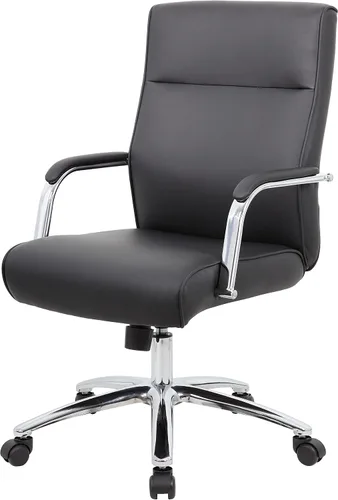 Vista 5 de Boss Office Products (BOSXK Silla Ejecutiva Moderna de Conferencia, Negro, B696C-BK)