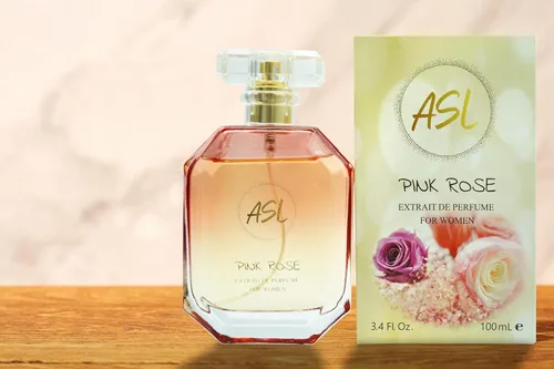 Vista 3 de ASL Pink Rose Perfume Eau de Parfum para mujer – Perfume en aerosol para mujer de 3.4 fl oz con fragancia dulce y sensual de larga duración