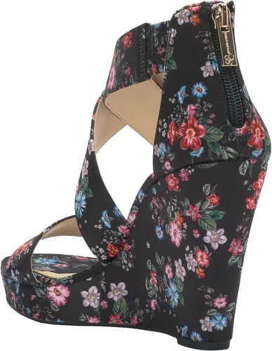 Vista 4 de Jessica Simpson Jinxxi Sandalias para mujer, con taco de cuña