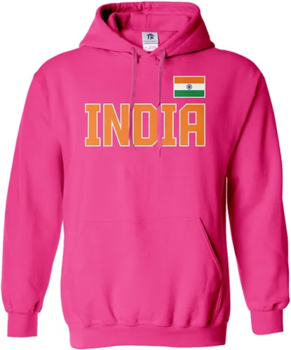 Vista 8 de Threadrock India National Pride - Sudadera unisex con capucha