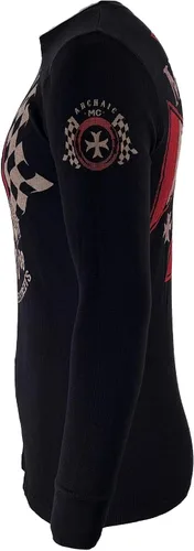 Vista 7 de Archaic by Affliction - Camisa térmica para hombre, inyector de combustible, color negro