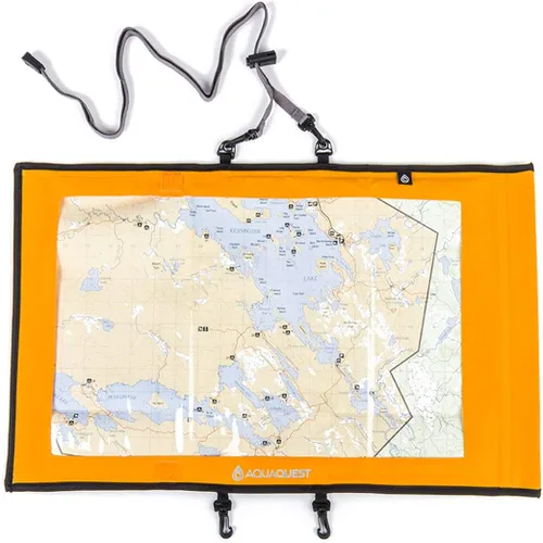 Vista 5 de AquaQuest Trail Map - Funda 100% impermeable para bolsa seca, protector de mapas, soporte para documentos al aire libre con ventana transparente