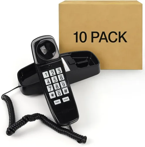 Vista 11 de Teléfono de pared con cable, teléfonos fijos para personas mayores con botones grandes, teléfono de escritorio de oficina con volumen alto ajustable