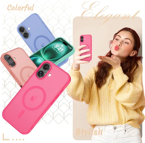 Vista 836 de Funda para Google Pixel 10 Pro XL, cubierta magnética mate, color negro Fit for MagSafe, Screen Protector included, Shockproof Military Grade