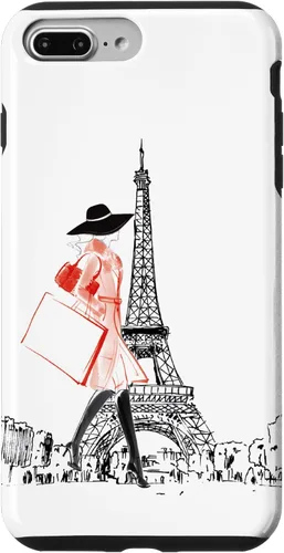 Vista 12 de Vintage Paris Woman - Funda de la Torre Eiffel para iPhone 17