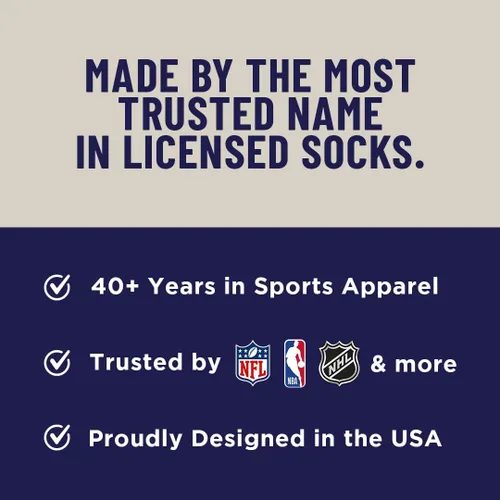 Vista 9 de For Bare Feet NFL - Calcetines unisex Mvp Crew Nfl L