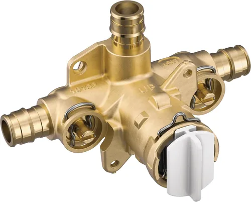 Vista 2 de Moen FP62327PF M-Pact Posi-Temp Válvula de equilibrio de presión con conexión PEX de expansión en frío de 1/2" Válvula Posi-Temp, conexión PEX