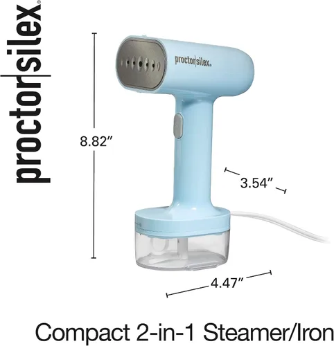 Vista 8 de Proctor Silex Vaporizador Compacto de Viaje para Ropa y Plancha, Listo en 45 Segundos para 7 Minutos de Uso Continuo, Portátil y Ligero, Esenciales